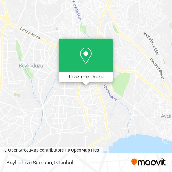 Beylikdüzü Samsun map