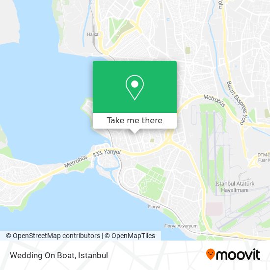 Wedding On Boat map