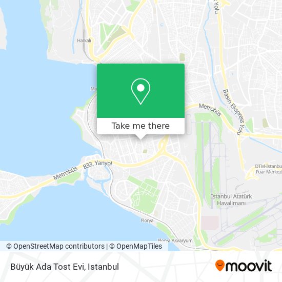 Büyük Ada Tost Evi map