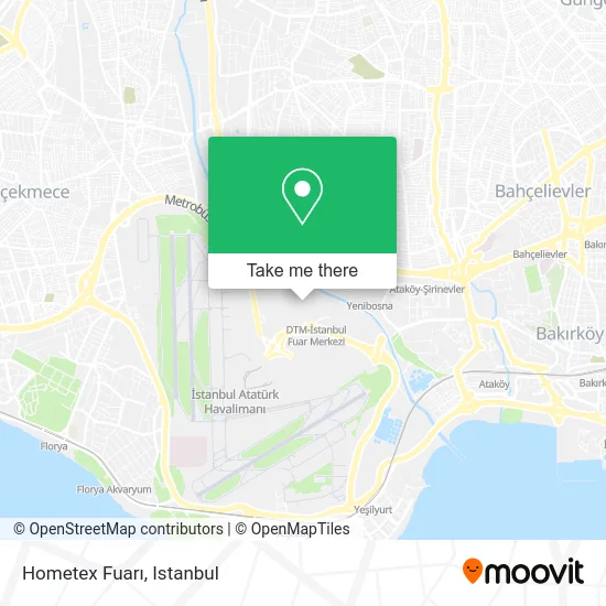 Hometex Fuarı map