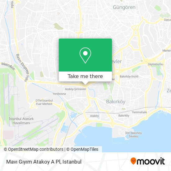 Mavı Gıyım Atakoy A Pl map