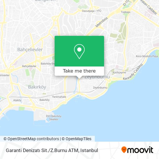 Garanti Denizatı Sit. / Z.Burnu ATM map