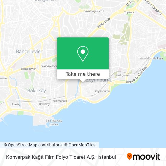 Konverpak Kağit Film Folyo Ticaret A.Ş. map