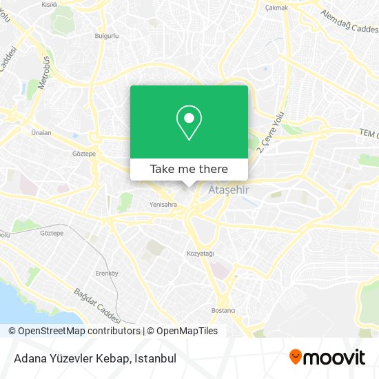Adana Yüzevler Kebap map