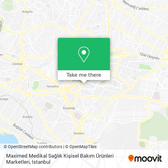 Maximed Medikal Sağlık Kişisel Bakım Ürünleri Marketleri map