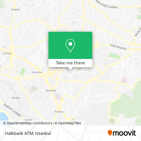 Halkbank ATM map