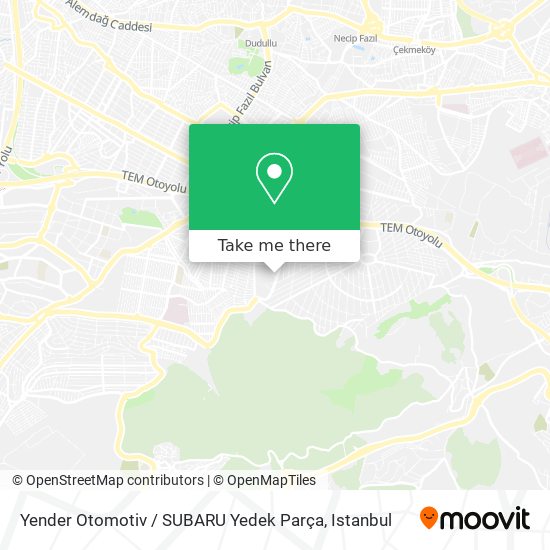 Yender Otomotiv / SUBARU Yedek Parça map