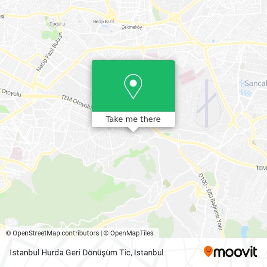 Istanbul Hurda Geri Dönüşüm Tic map