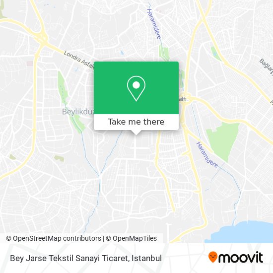 Bey Jarse Tekstil Sanayi Ticaret map