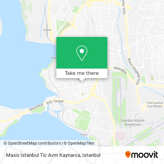 Maxis Istanbul Tic Avm Kaynarca map