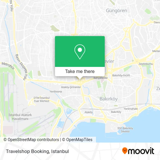 Travelshop Booking map