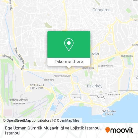 Ege Uzman Gümrük Müşavirliği ve Lojistik İstanbul map