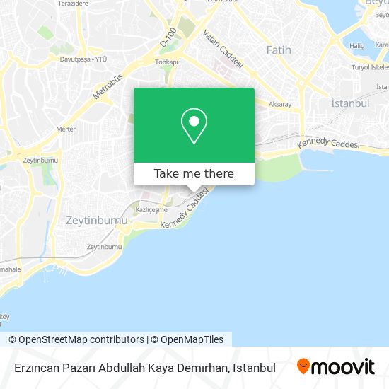 Erzıncan Pazarı Abdullah Kaya Demırhan map