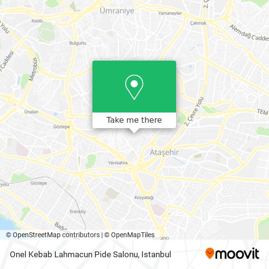 Onel Kebab Lahmacun Pide Salonu map