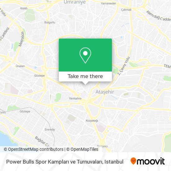 Power Bulls Spor Kampları ve Turnuvaları map