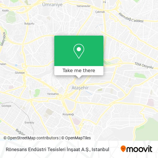 Rönesans Endüstri Tesisleri İnşaat A.Ş. map