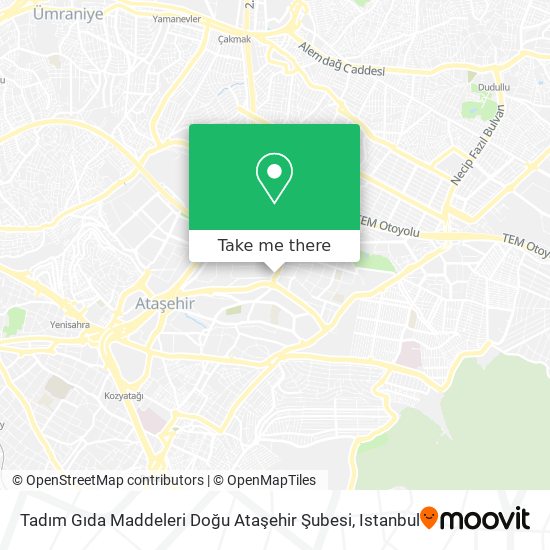 Tadım Gıda Maddeleri Doğu Ataşehir Şubesi map