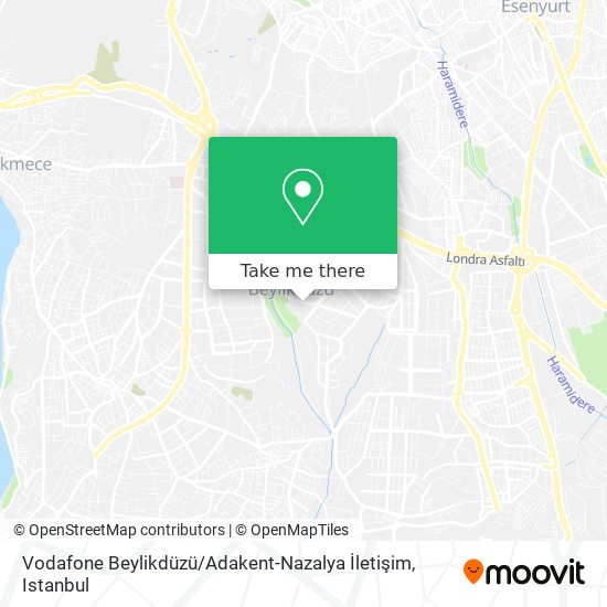 Vodafone Beylikdüzü / Adakent-Nazalya İletişim map