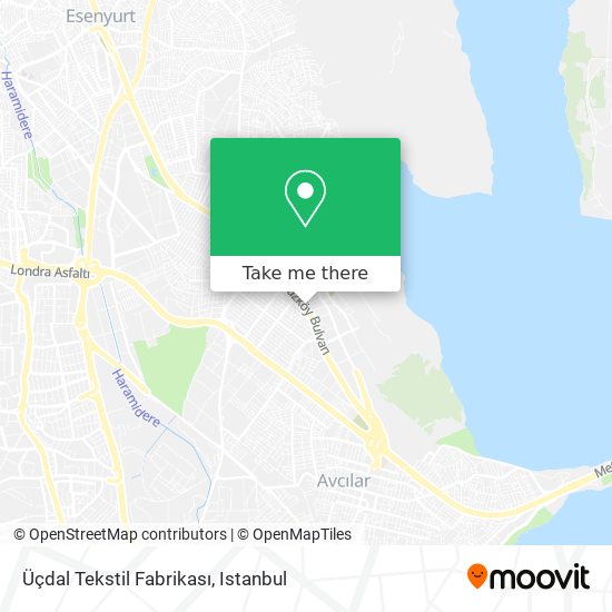 Üçdal Tekstil Fabrikası map