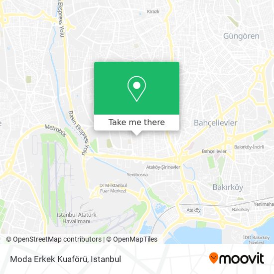 Moda Erkek Kuaförü map