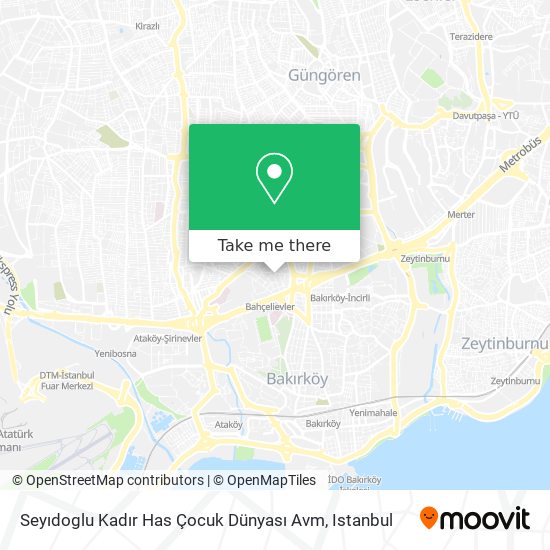 Seyıdoglu Kadır Has Çocuk Dünyası Avm map