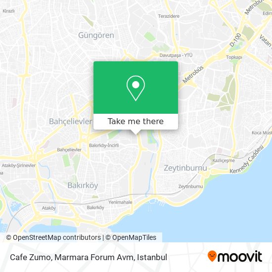 Cafe Zumo, Marmara Forum Avm map