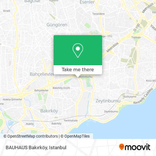 BAUHAUS Bakırköy map