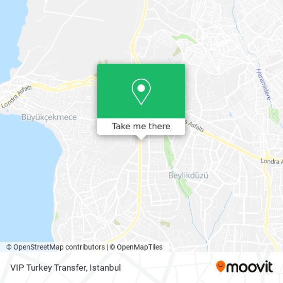 VIP Turkey Transfer map