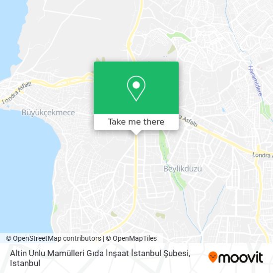 Altin Unlu Mamülleri Gıda İnşaat İstanbul Şubesi map