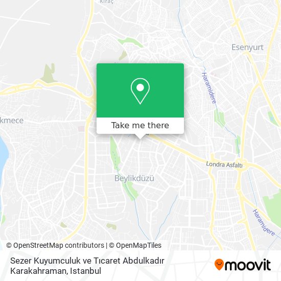 Sezer Kuyumculuk ve Tıcaret Abdulkadır Karakahraman map