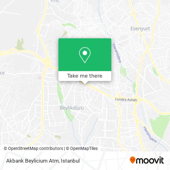 Akbank Beylicium Atm map