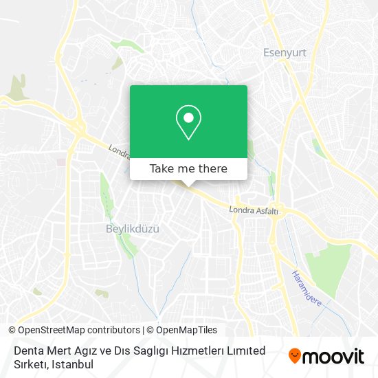 Denta Mert Agız ve Dıs Saglıgı Hızmetlerı Lımıted Sırketı map