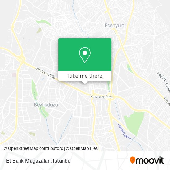 Et Balık Magazaları map