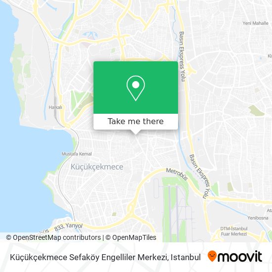 Küçükçekmece Sefaköy Engelliler Merkezi map