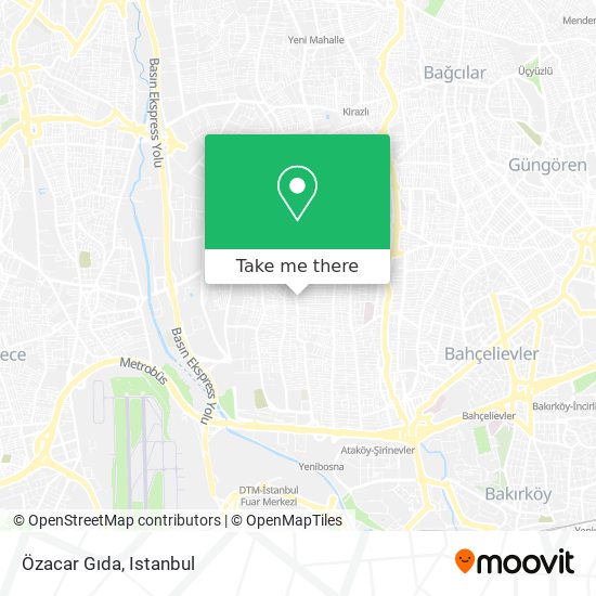 Özacar Gıda map