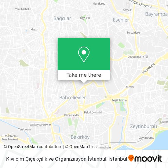 Kıvılcım Çiçekçilik ve Organizasyon İstanbul map