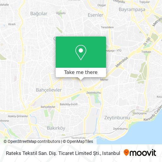 Rateks Tekstil San. Diş. Ticaret Limited Şti. map