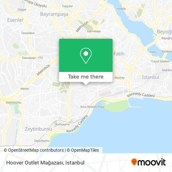 Hoover Outlet Mağazası map