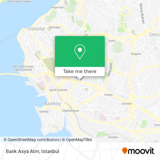 Bank Asya Atm map