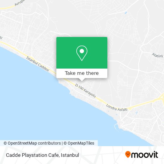 Cadde Playstation Cafe map