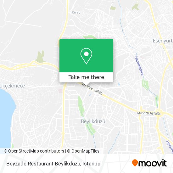 Beyzade Restaurant Beylikdüzü map
