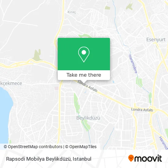Rapsodi Mobilya Beylikdüzü map
