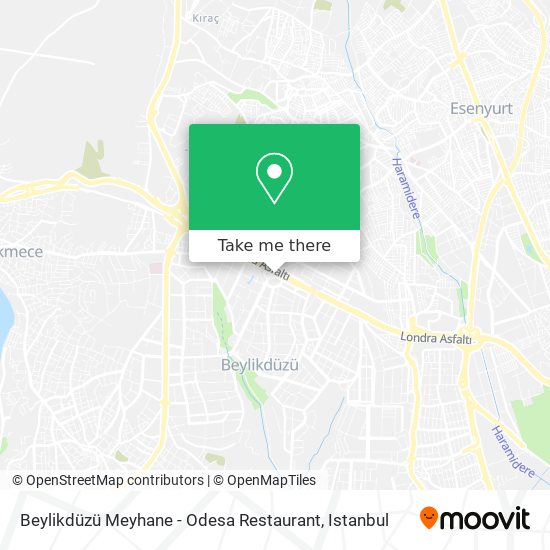 Beylikdüzü Meyhane - Odesa Restaurant map