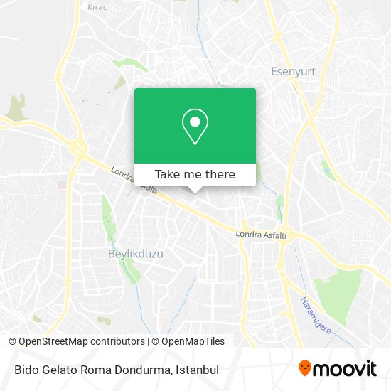 Bido Gelato Roma Dondurma map