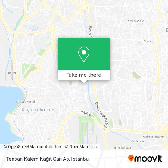 Tensan Kalem Kağit San Aş map