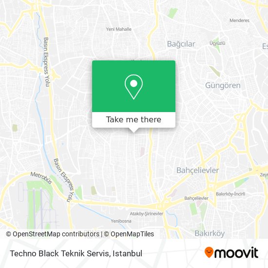 Techno Black Teknik Servis map