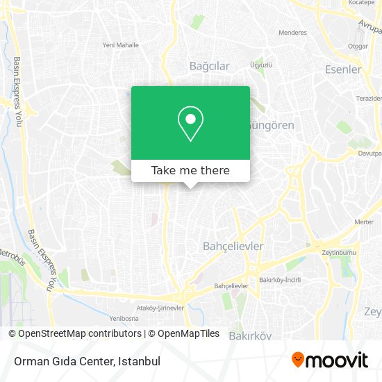 Orman Gıda Center map
