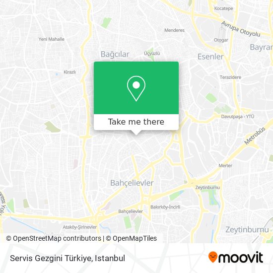 Servis Gezgini Türkiye map