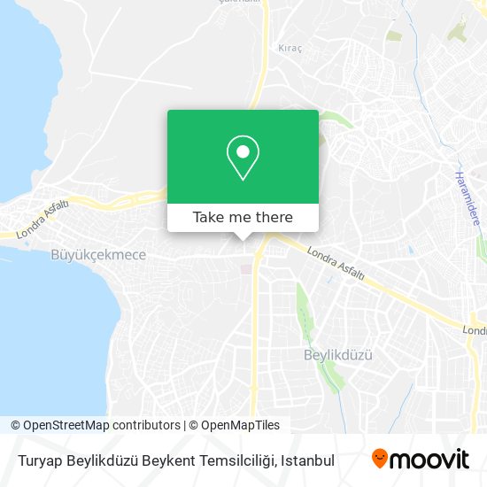 Turyap Beylikdüzü Beykent Temsilciliği map