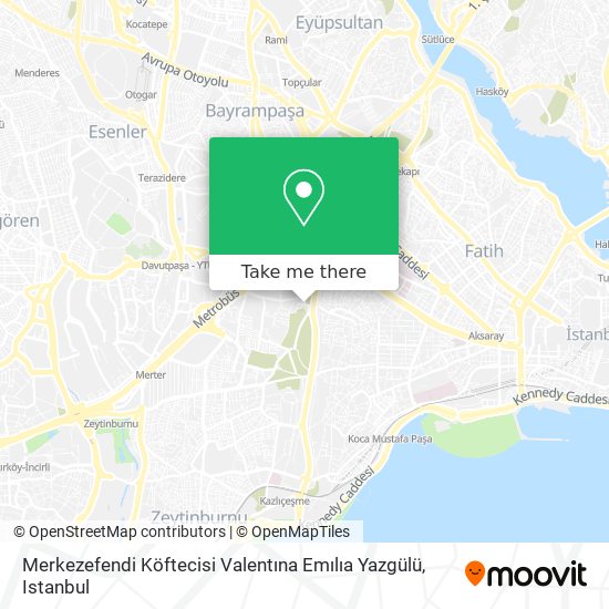 Merkezefendi Köftecisi Valentına Emılıa Yazgülü map